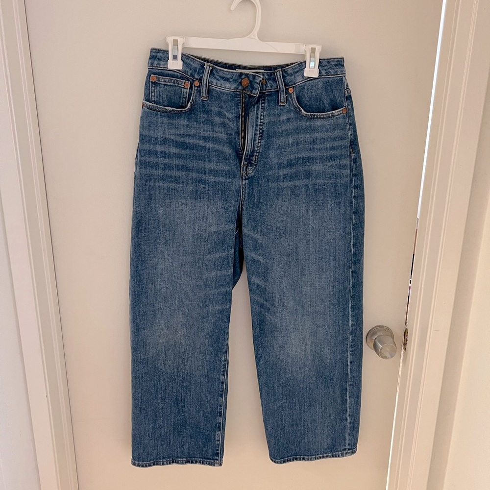 Madewell curvy slim wide-leg jeans
